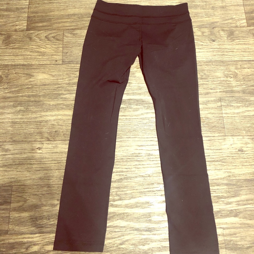 Straight tights slimming seams and waistband